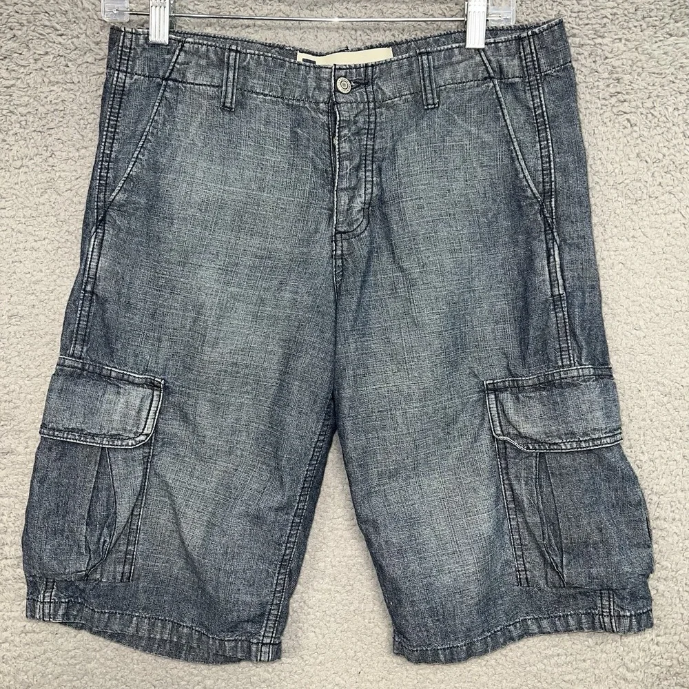 VTG‎ GAP Shorts Women's Size 6 x 12 Blue Jean Jorts Cargo Denim 2000's